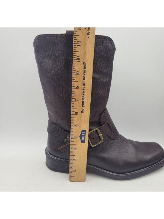 John Varvatos Engineer Boots Men\'s 9 Buckle Harness Pull On Bourbon Brown main image 8